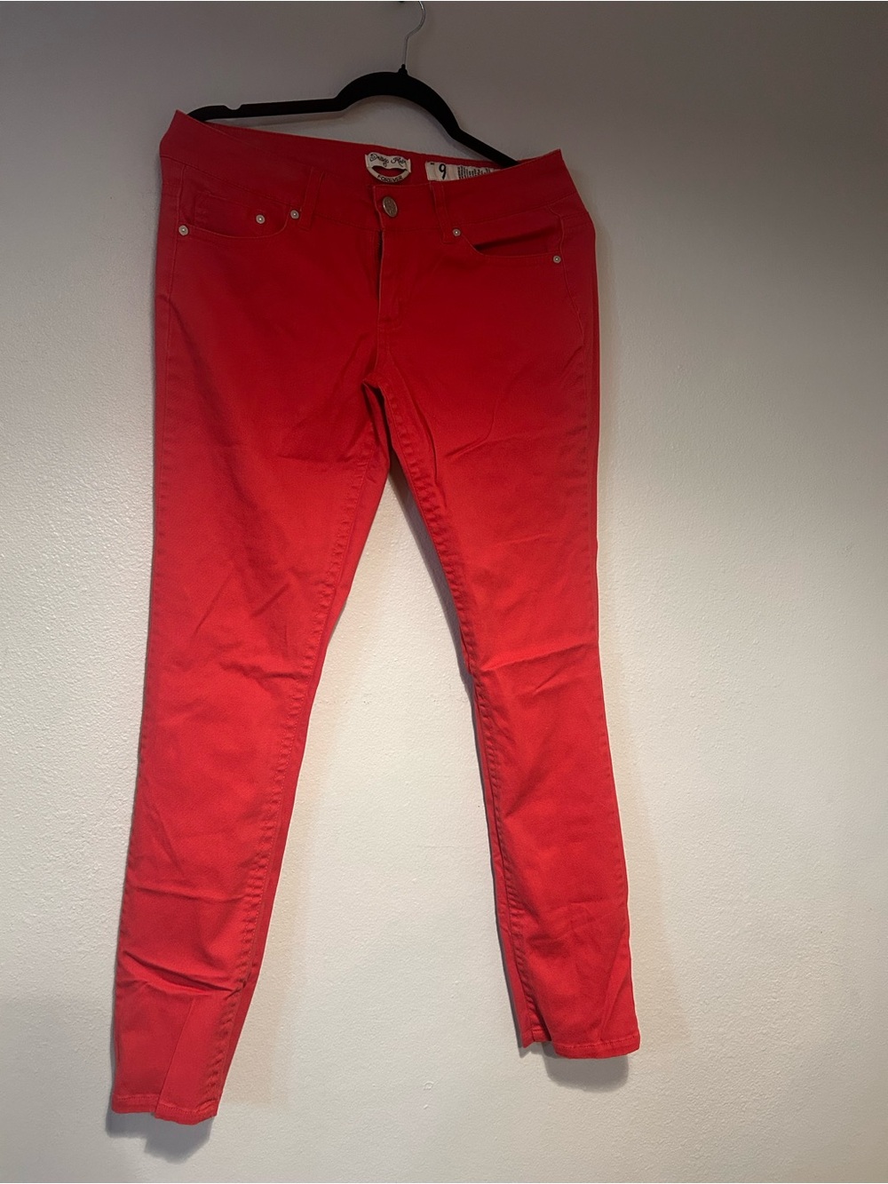 Indigo Rein Women’s Vibrant Red Skinny Jeans